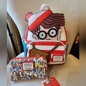 NWT Waldo Loungefly Bag and Wallet!